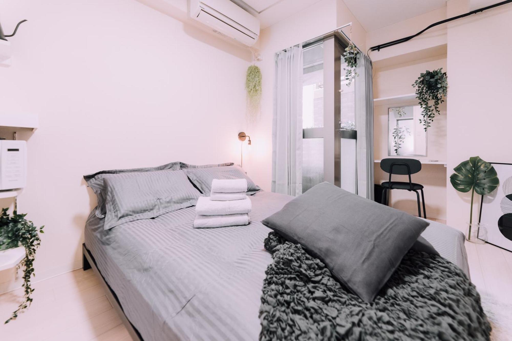 Appartement Minimalist Loft Namba Compact With A 24-hour Gym Ma1001